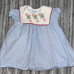 Bailey Boys 3 months Dress with Candy Cane Embroidery
